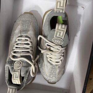 Versace Silver and Gray Women's Sneakers